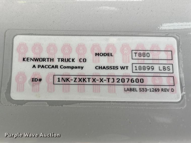 image for item YA3328 2026 Kenworth T880 dump truck