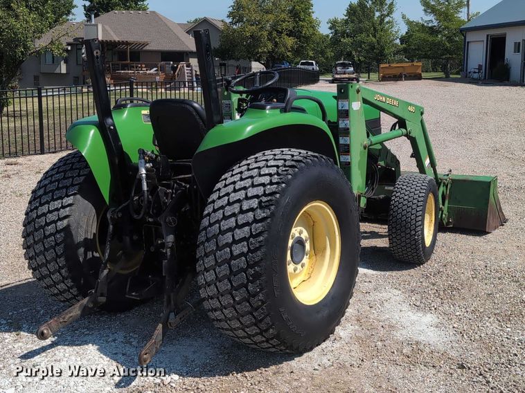 image for item DT1758 2000 John Deere 4700 MFWD tractor