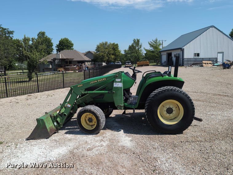 image for item DT1758 2000 John Deere 4700 MFWD tractor