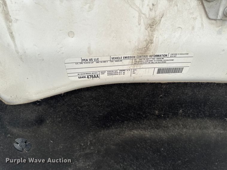 image for item DV2002 2019 RAM 1500 Ext. Cab pickup truck