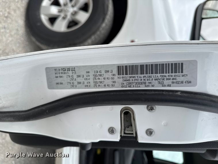 image for item DV2002 2019 RAM 1500 Ext. Cab pickup truck
