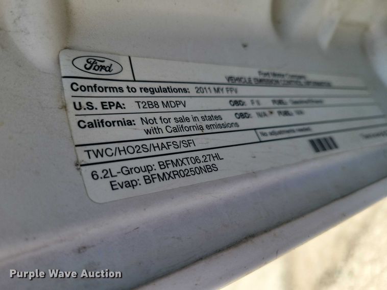 image for item DZ7123 2011 Ford F250 Crew Cab pickup truck