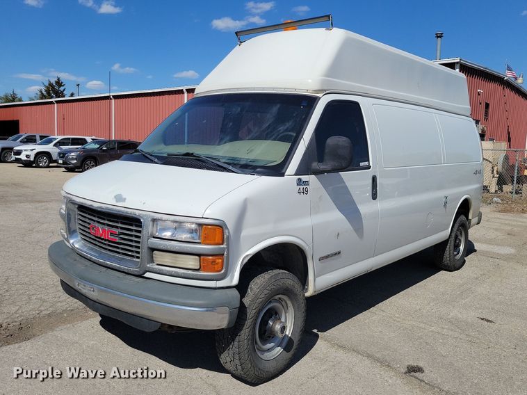 image for item DZ7124 2001 GMC Savana 3500 sewer camera van