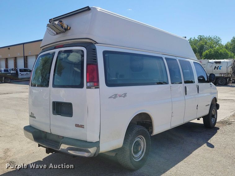 image for item DZ7124 2001 GMC Savana 3500 sewer camera van