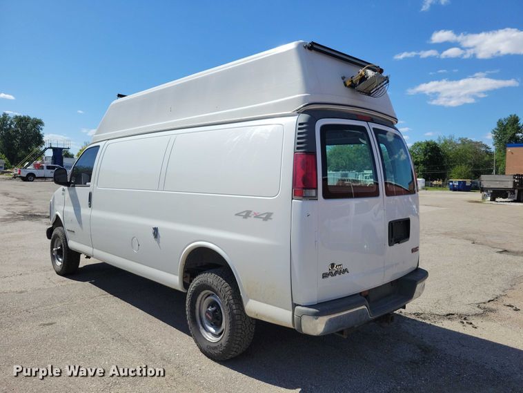 image for item DZ7124 2001 GMC Savana 3500 sewer camera van