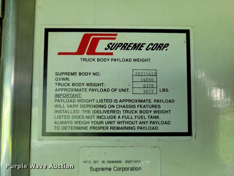 image for item DZ7132 2006 Ford E450 box truck