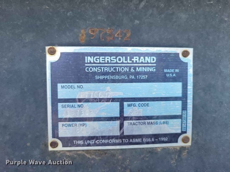 image for item DZ7149 1992 Ingersoll Rand  RT-706J forklift