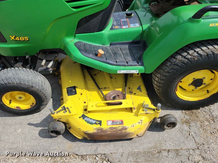 image for item DZ7221 John Deere  X485 lawn mower