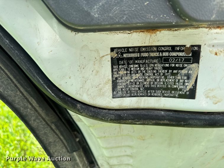 image for item EA2369 2017 Mitsubishi Fuso FEC72W Crew Cab truck cab and chassis