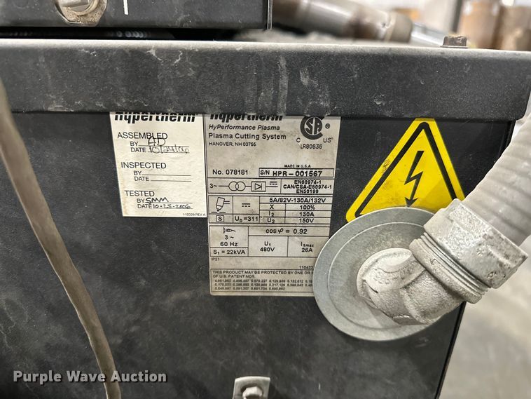 image for item EA4871 Hyperformance HPR130 plasma Cutter