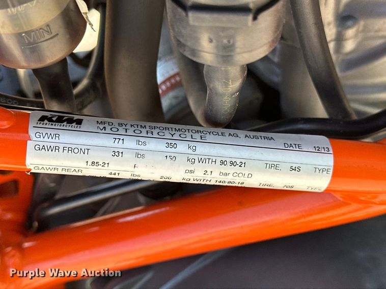 image for item EA4874 2014 KTM 690 Enduro R motorcycle