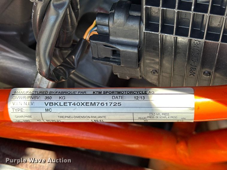 image for item EA4874 2014 KTM 690 Enduro R motorcycle