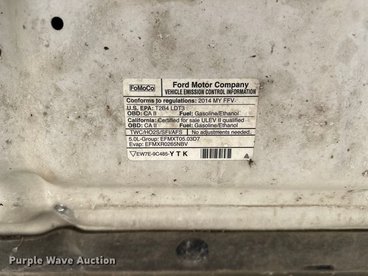 image for item EA4908 2014 Ford F150 Ext. Cab pickup truck