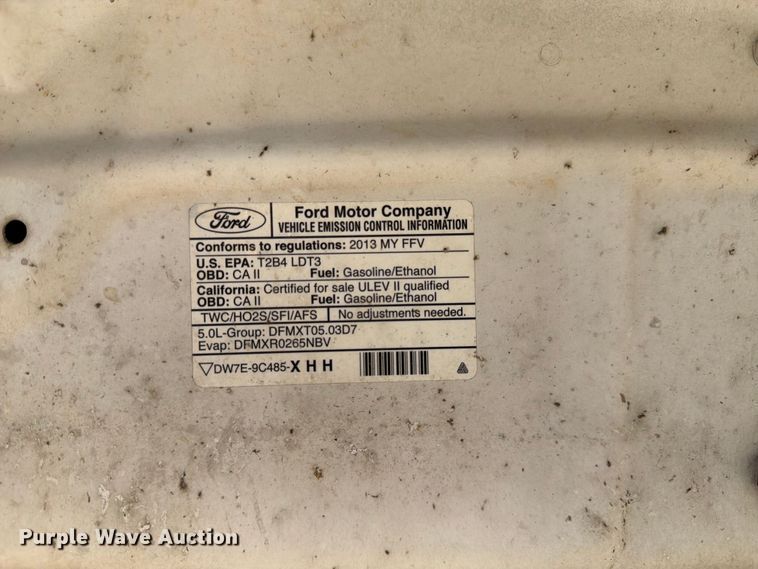 image for item EA4915 2013 Ford F150 Ext. Cab pickup truck