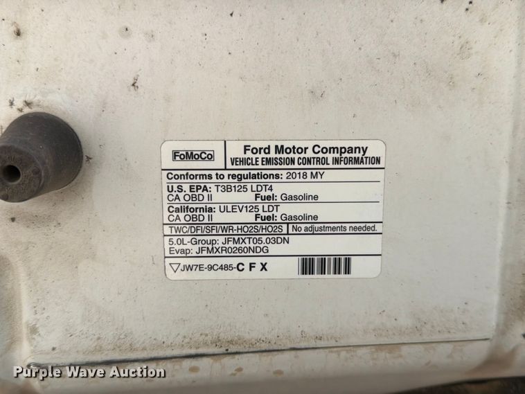 image for item EA4917 2018 Ford F150 pickup truck