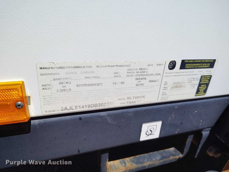 image for item ED0100 2013 Magnum MLT4060K/STD light plant