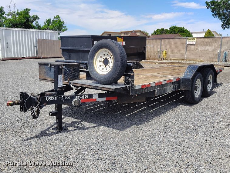 image for item ED0107 2007 H&H FD 306 tilt deck utility trailer