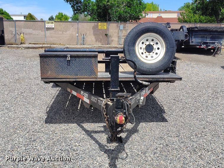 image for item ED0107 2007 H&H FD 306 tilt deck utility trailer