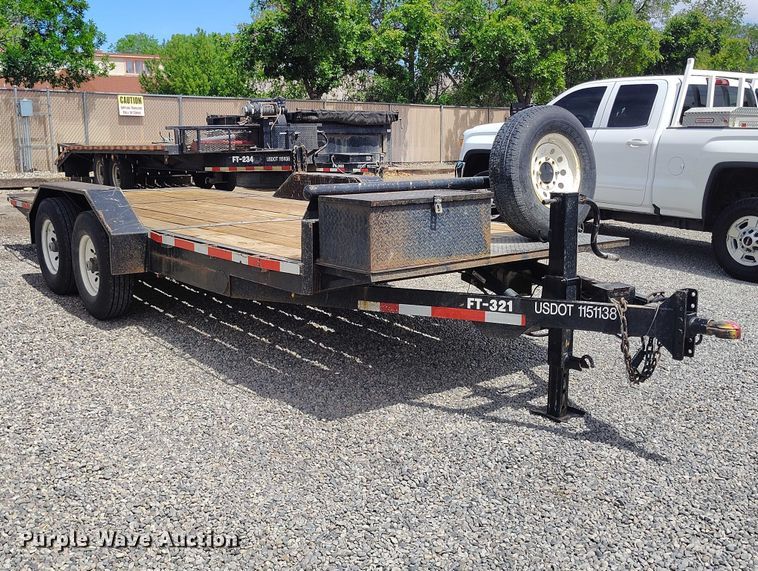 image for item ED0107 2007 H&H FD 306 tilt deck utility trailer