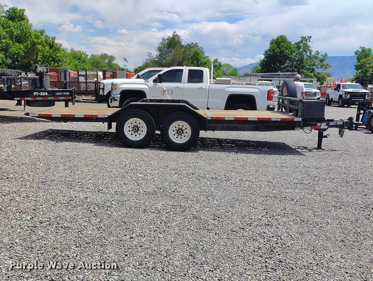 image for item ED0107 2007 H&H FD 306 tilt deck utility trailer