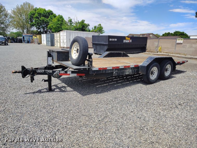 image for item ED0107 2007 H&H FD 306 tilt deck utility trailer