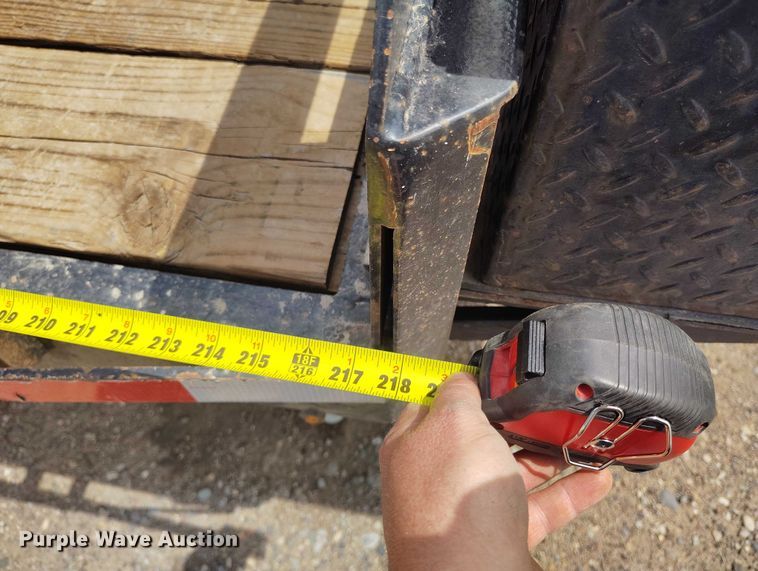 image for item ED0107 2007 H&H FD 306 tilt deck utility trailer