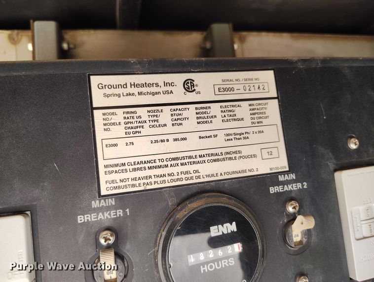 image for item ED0109 2006 Wacker Neuson E3000 ground heater