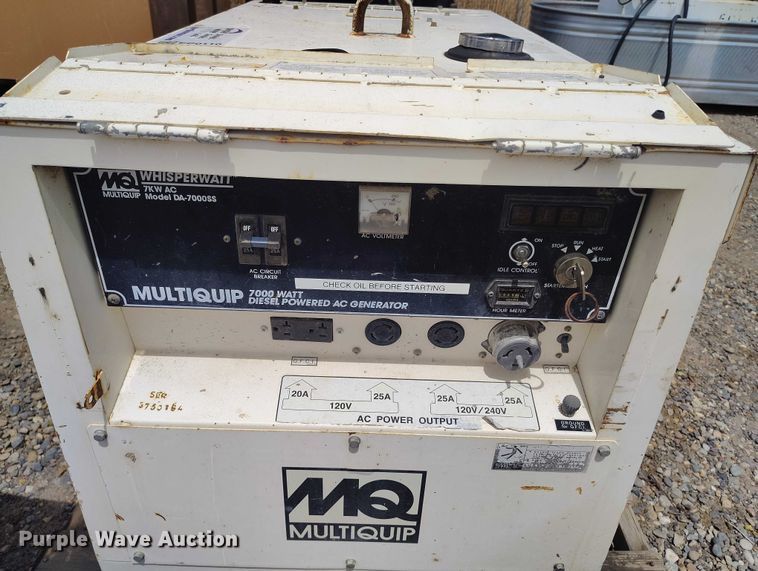 image for item ED0110 Multiquip Whisperwatt 7009 generator