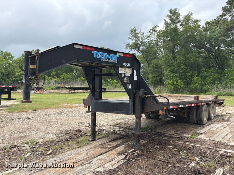 image for item ED5223 2018 Top Hat GN240-25X8.5-24E-F flatbed trailer