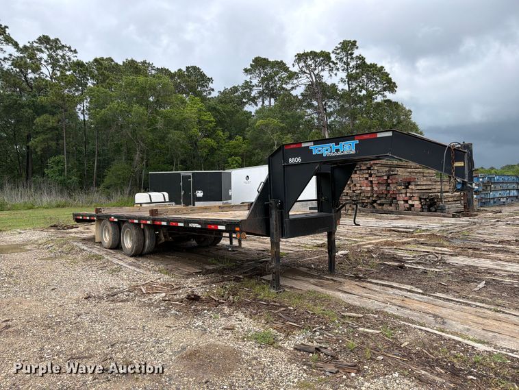 image for item ED5223 2018 Top Hat GN240-25X8.5-24E-F flatbed trailer