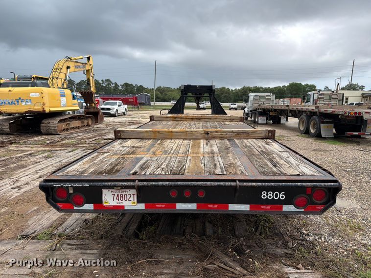 image for item ED5223 2018 Top Hat GN240-25X8.5-24E-F flatbed trailer