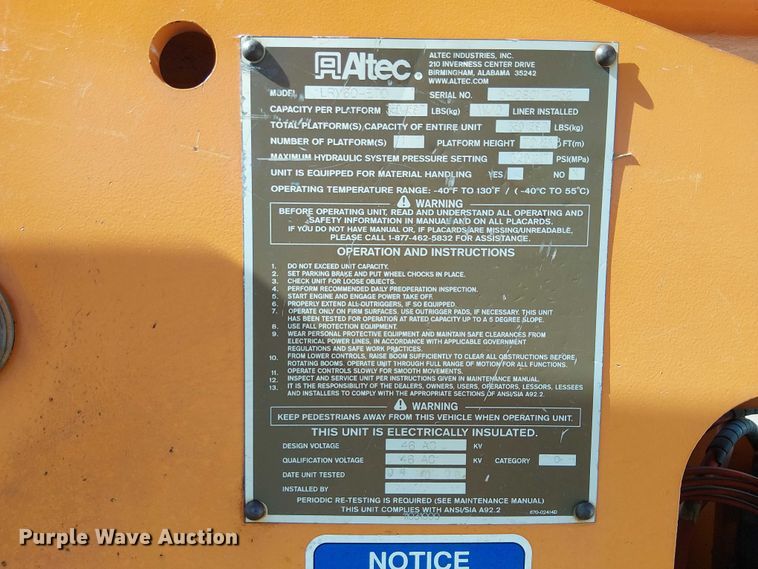 image for item EE5317 2008 GMC C7500 forestry bucket truck