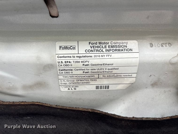 image for item EF1155 2016 Ford Transit 150 van