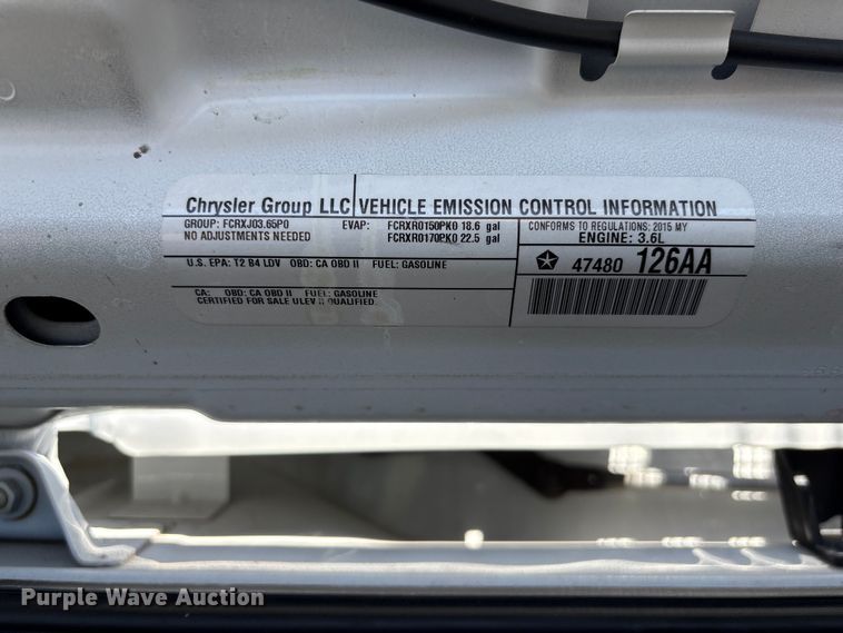 image for item EI5818 2015 Jeep Wrangler Unlimited SUV