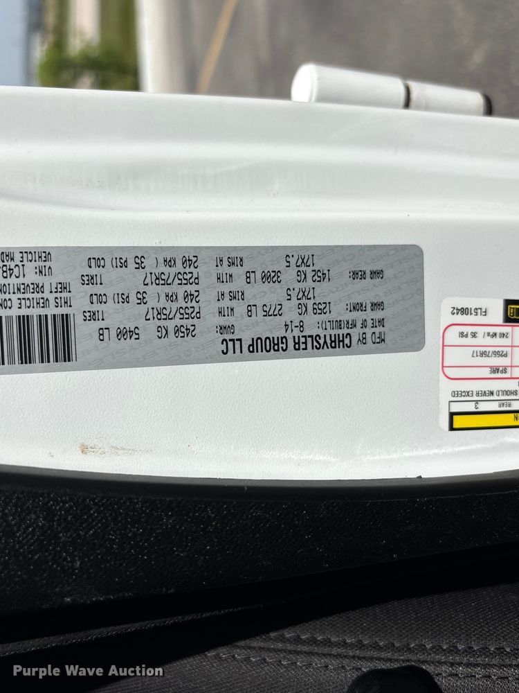 image for item EI5818 2015 Jeep Wrangler Unlimited SUV
