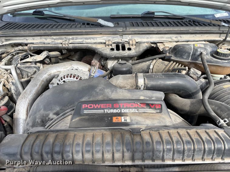 image for item EM0083 2006 Ford F350 Super Duty XL flatbed pickup truck