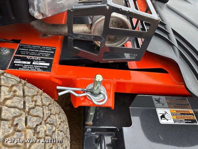 image for item EM0099 2023 Kubota WHF15NC-48-2 lawn mower