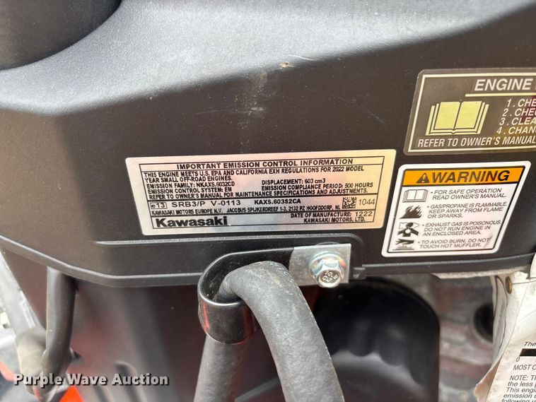 image for item EM0099 2023 Kubota WHF15NC-48-2 lawn mower