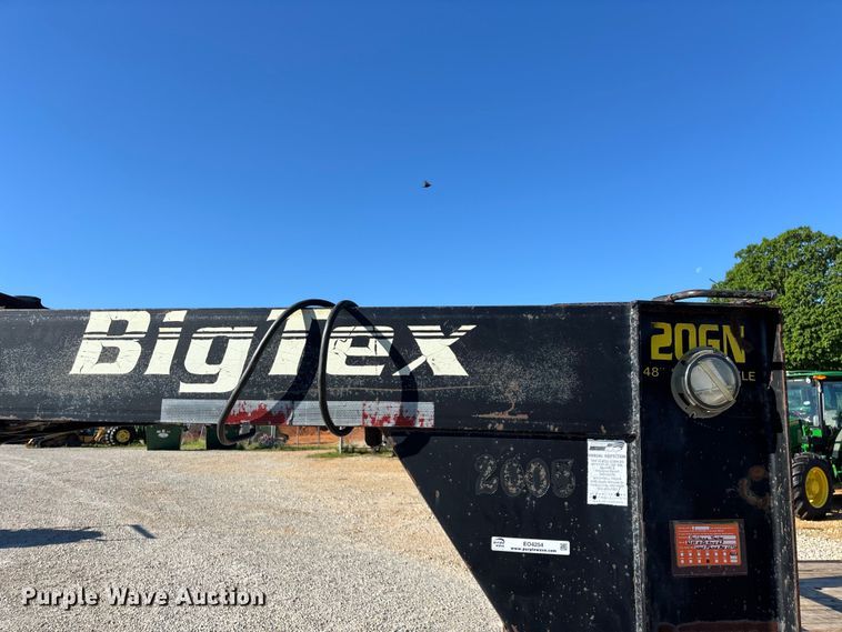image for item EO4254 2005 Big Tex 20GN equipment trailer