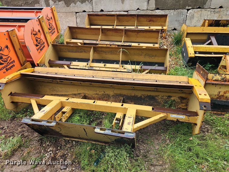 (4) 96" W skid steer box blades