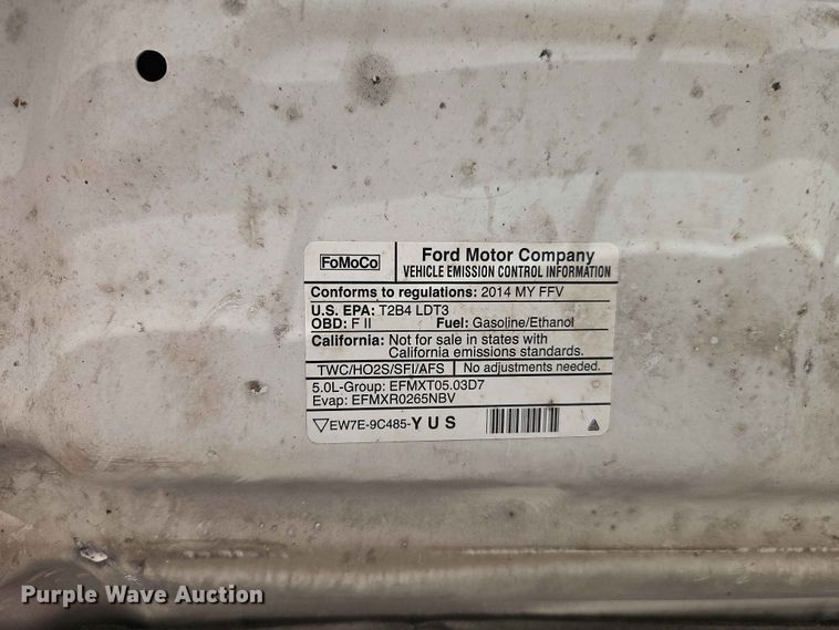 image for item EO7431 2014 Ford F150 Crew Cab pickup truck