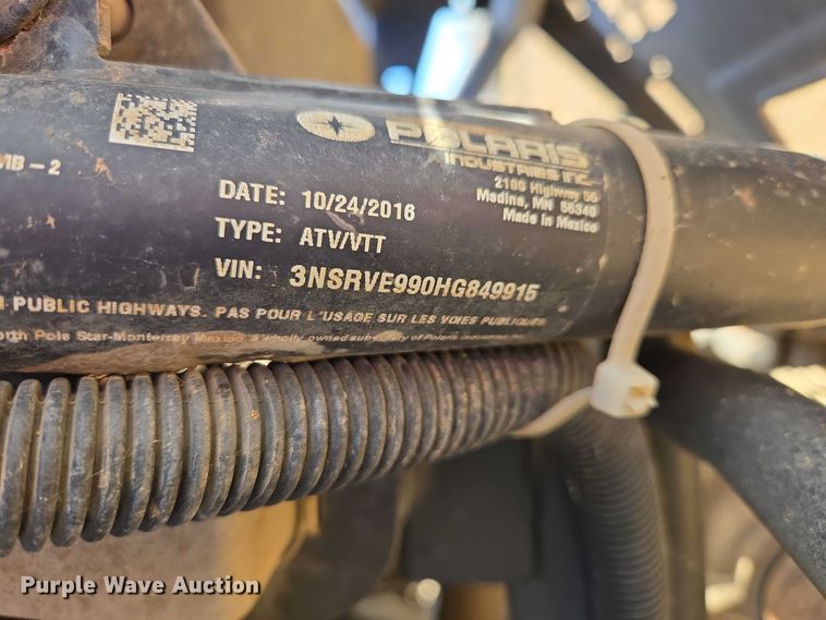 image for item ER1519 2017 Polaris Ranger 1000XP utility vehicle