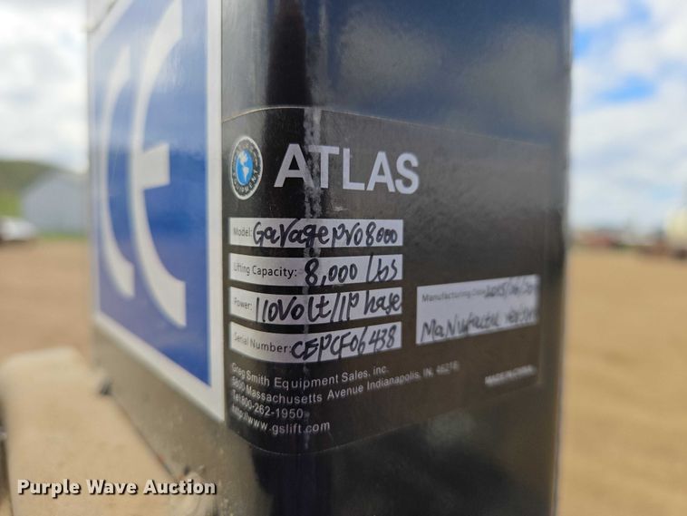image for item ER1547 2015 Atlas GaVagepv08000 four post automotive lift