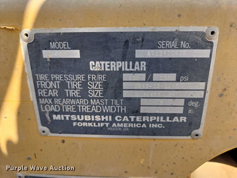 image for item ER1617 Caterpillar P6000 forklift