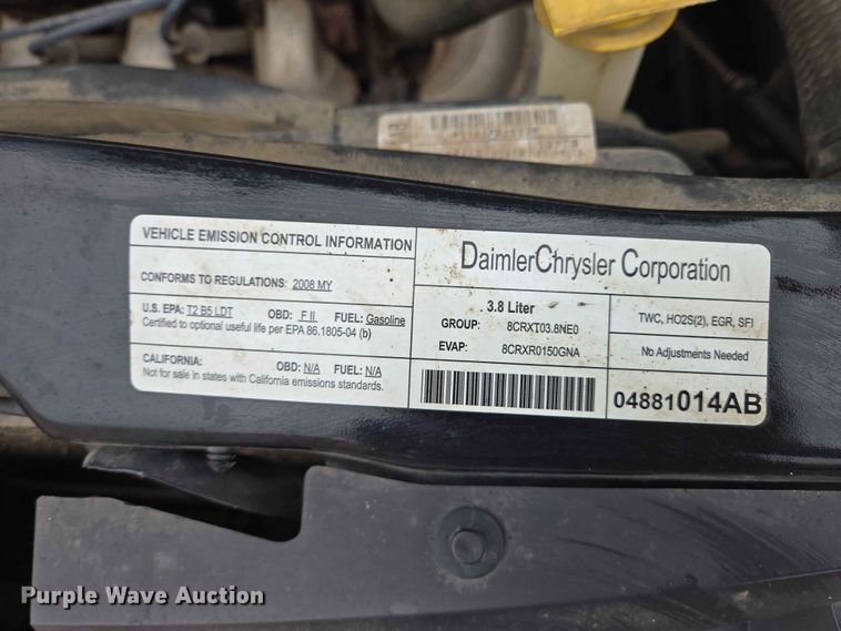 image for item ER1629 2008 Chrysler Town And Country van