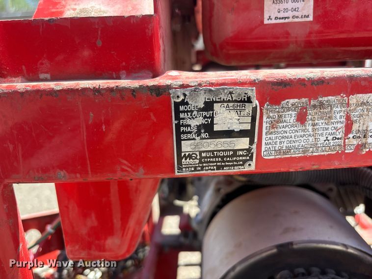 image for item ER7612 (5) Multiquip GA-6HR generators
