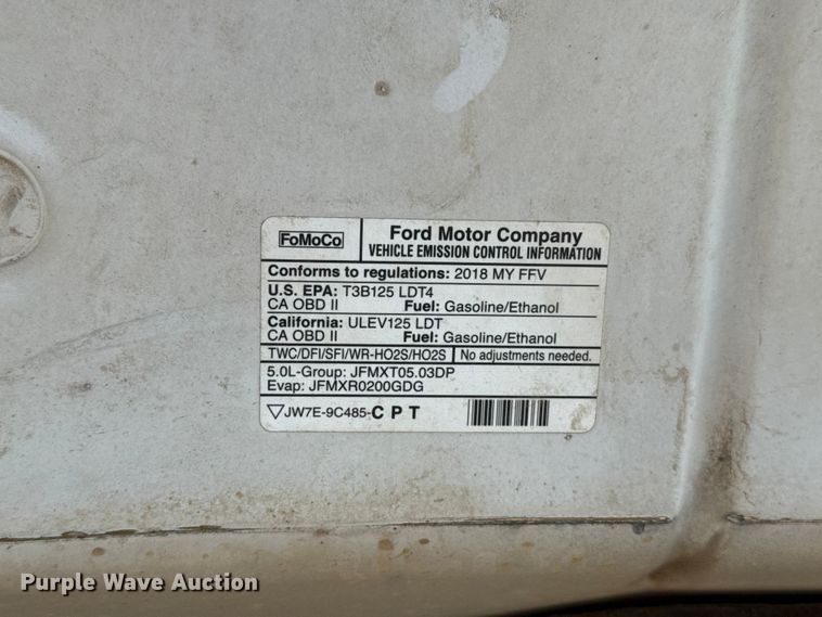 image for item ET6118 2018 Ford F150 XL Ext. Cab pickup truck