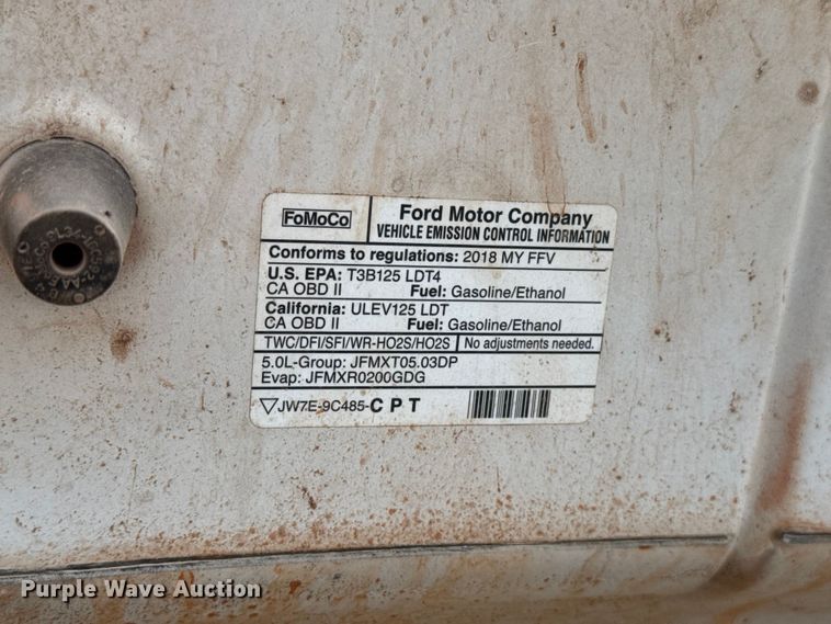 image for item ET6121 2018 Ford F150 XL Crew Cab pickup truck