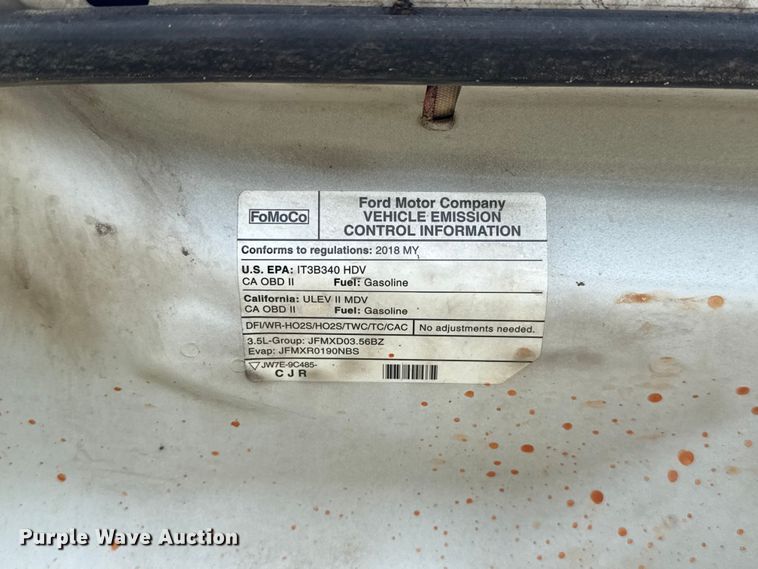 image for item ET6252 2018 Ford Transit 250 van