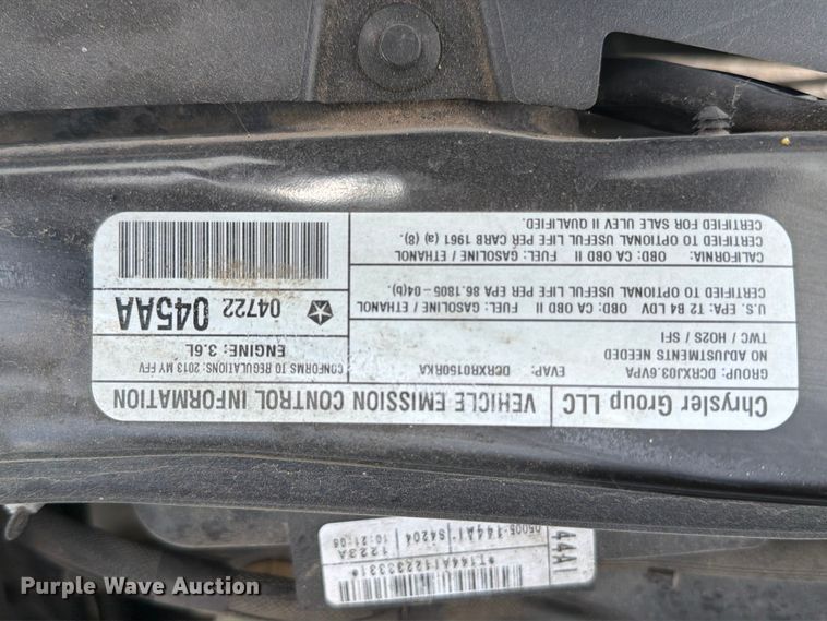 image for item ET6253 2013 Dodge Grand Caravan van